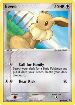 Eevee z edície Delta Species, karta č.69