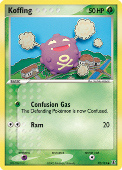 Koffing z edície Delta Species, karta č.72