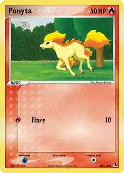 Ponyta z edície Delta Species, karta č.78