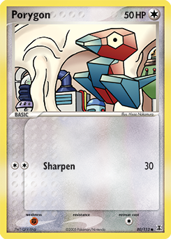 Porygon z edície Delta Species, karta č.80