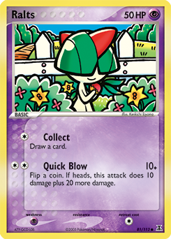 Ralts z edície Delta Species, karta č.81