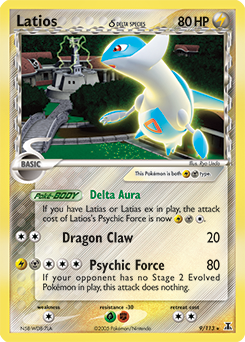 Latios δ z edície Delta Species, karta č.9