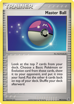 Master Ball z edície Delta Species, karta č.99