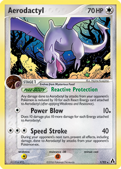 Aerodactyl z edície Legend Maker, karta č.1