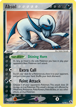 Absol z edície Legend Maker, karta č.15