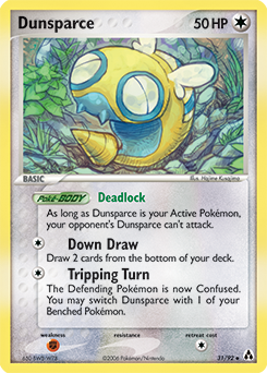 Dunsparce z edície Legend Maker, karta č.31