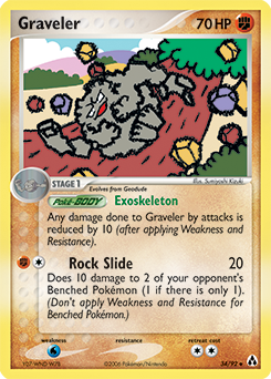 Graveler z edície Legend Maker, karta č.34