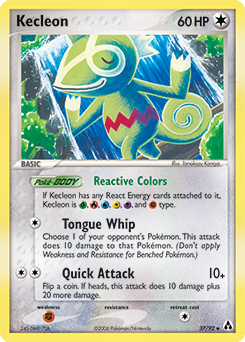 Kecleon z edície Legend Maker, karta č.37