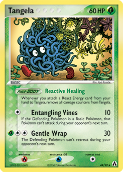 Tangela z edície Legend Maker, karta č.44