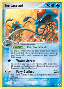 Tentacruel z edície Legend Maker, karta č.45