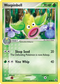 Weepinbell z edície Legend Maker, karta č.47