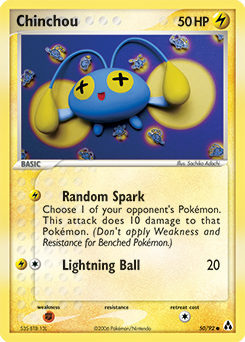 Chinchou z edície Legend Maker, karta č.50