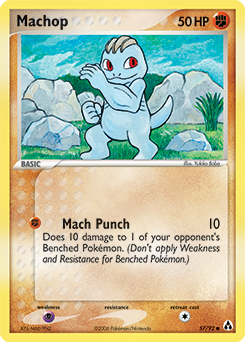 Machop z edície Legend Maker, karta č.57