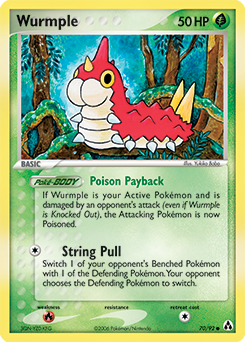 Wurmple z edície Legend Maker, karta č.70