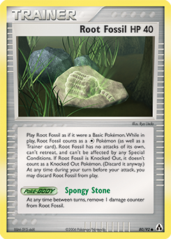 Root Fossil z edície Legend Maker, karta č.80
