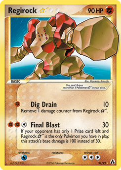 Regirock ★ z edície Legend Maker, karta č.91