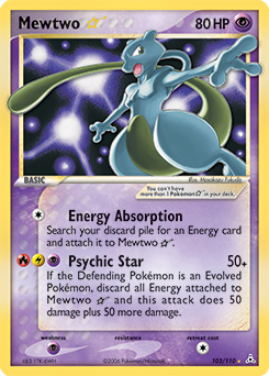 Mewtwo ★ z edície Holon Phantoms, karta č.103
