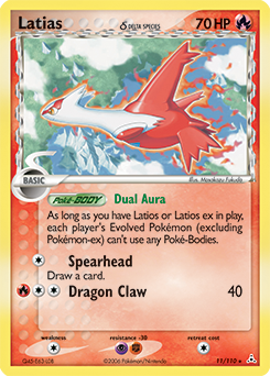Latias δ z edície Holon Phantoms, karta č.11