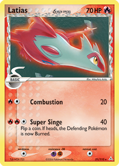 Latias δ z edície Holon Phantoms, karta č.21
