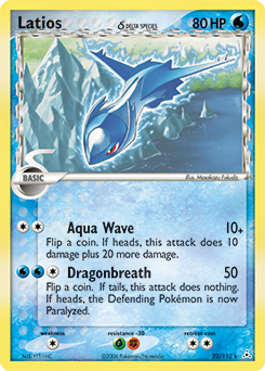 Latios δ z edície Holon Phantoms, karta č.22