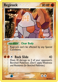 Regirock z edície Holon Phantoms, karta č.28