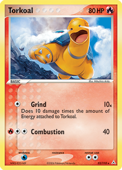 Torkoal z edície Holon Phantoms, karta č.33
