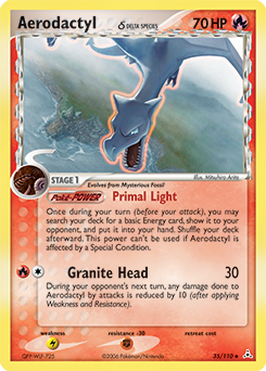 Aerodactyl δ z edície Holon Phantoms, karta č.35