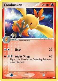Combusken z edície Holon Phantoms, karta č.39