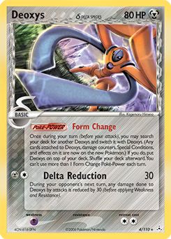 Deoxys δ z edície Holon Phantoms, karta č.4