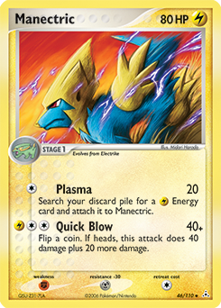 Manectric z edície Holon Phantoms, karta č.46