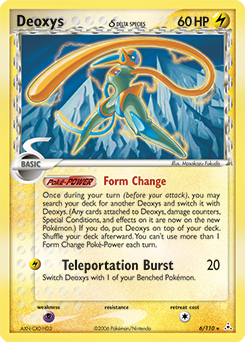 Deoxys δ z edície Holon Phantoms, karta č.6