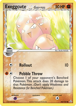 Exeggcute δ z edície Holon Phantoms, karta č.65