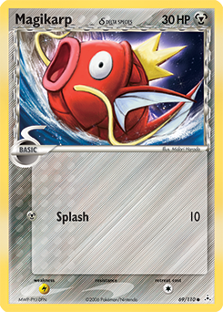 Magikarp δ z edície Holon Phantoms, karta č.69
