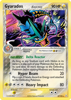 Gyarados δ z edície Holon Phantoms, karta č.8