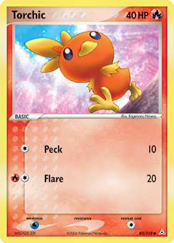 Torchic z edície Holon Phantoms, karta č.83