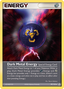 Dark Metal Energy z edície Holon Phantoms, karta č.97