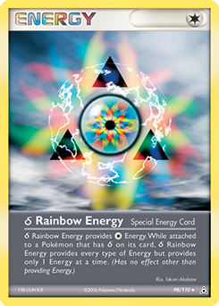 δ Rainbow Energy z edície Holon Phantoms, karta č.98