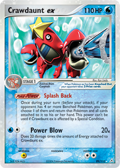 Crawdaunt ex z edície Holon Phantoms, karta č.99