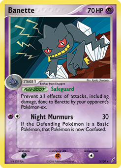 Banette z edície Crystal Guardians, karta č.1