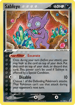 Sableye z edície Crystal Guardians, karta č.10