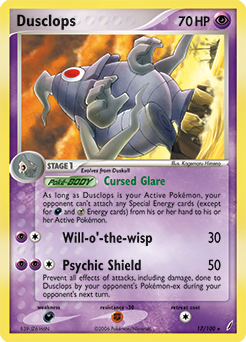 Dusclops z edície Crystal Guardians, karta č.17