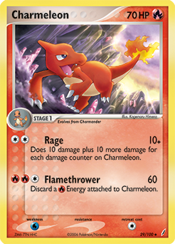 Charmeleon z edície Crystal Guardians, karta č.29
