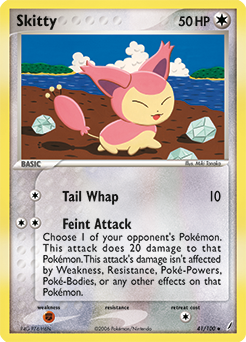 Skitty z edície Crystal Guardians, karta č.41
