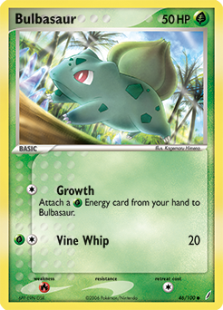 Bulbasaur z edície Crystal Guardians, karta č.46