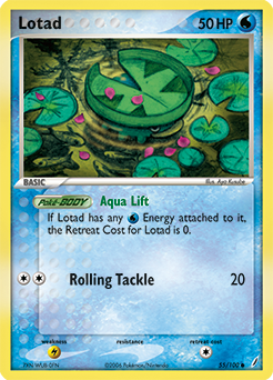 Lotad z edície Crystal Guardians, karta č.55