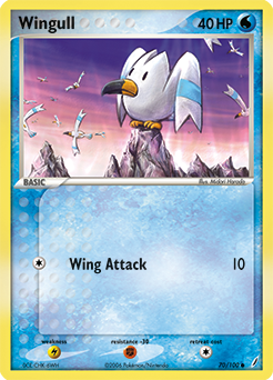 Wingull z edície Crystal Guardians, karta č.70