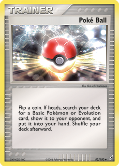 Poké Ball z edície Crystal Guardians, karta č.82