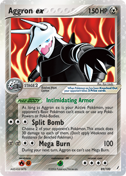 Aggron ex z edície Crystal Guardians, karta č.89