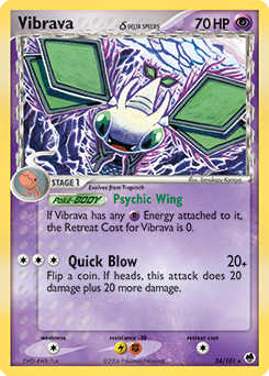 Vibrava δ z edície Dragon Frontiers, karta č.24