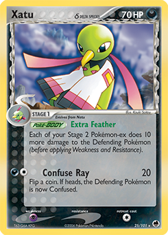 Xatu δ z edície Dragon Frontiers, karta č.25